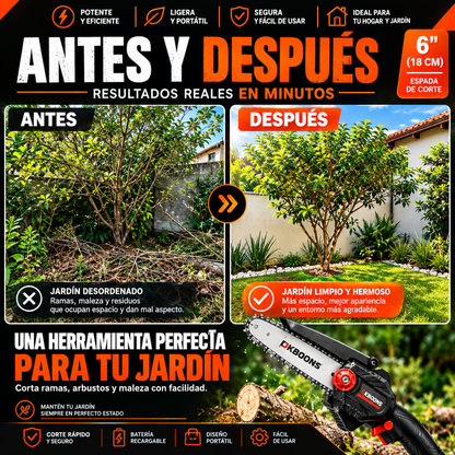 Mini Motosierra De Mano Portátil